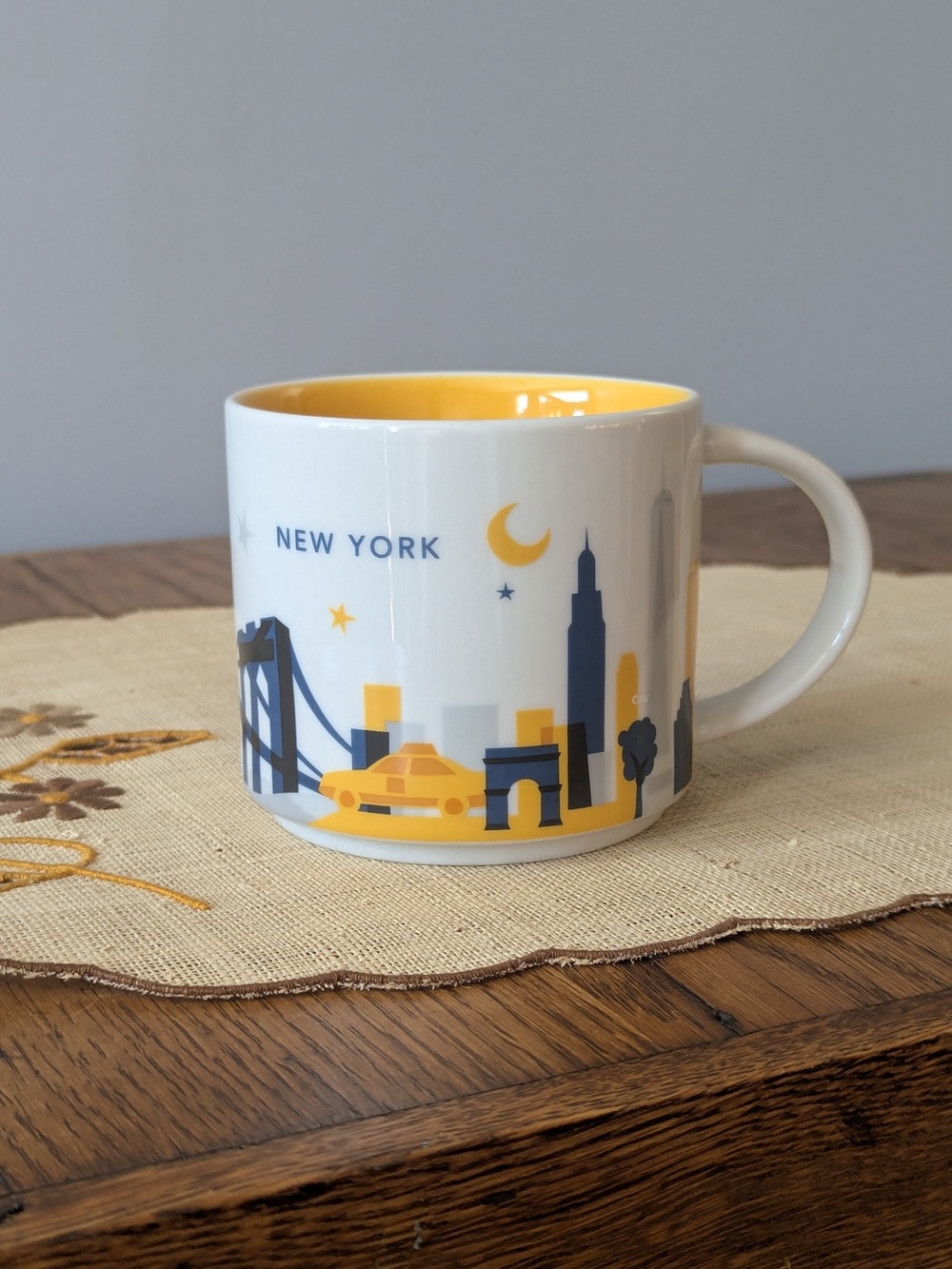 Starbucks NEW YORK City You Are Here Collection Coffee Mug 14oz Cup 2014 Series
